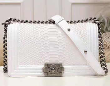 Chanel Croc White