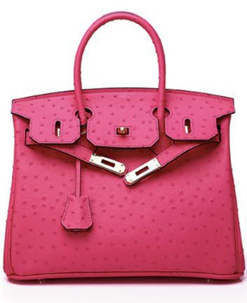 Pink Hermes Birkin Ostrich Bag 