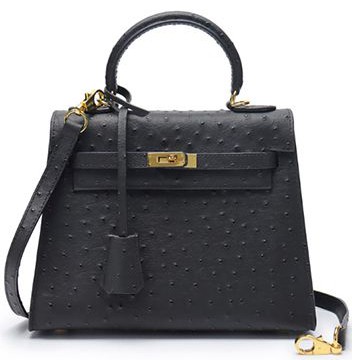 Hermes Kelly Ostrich Dupe Bag