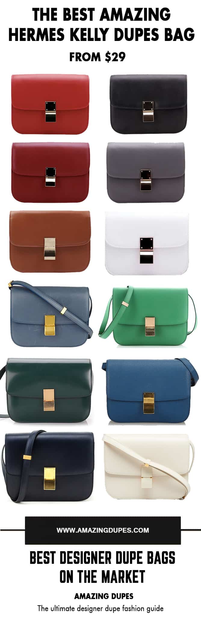 Baginc Celine Box Dupe and Alternatives bags