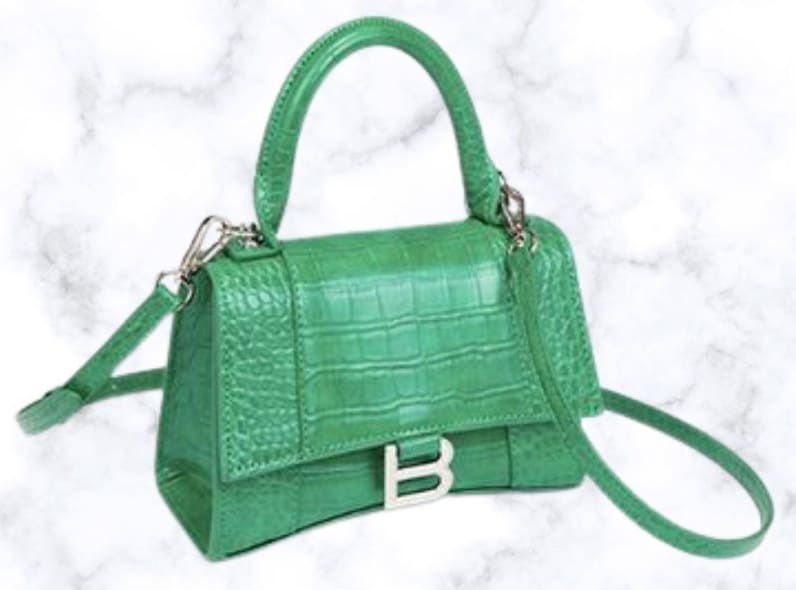 Balenciaga Hourglass Croco Bag