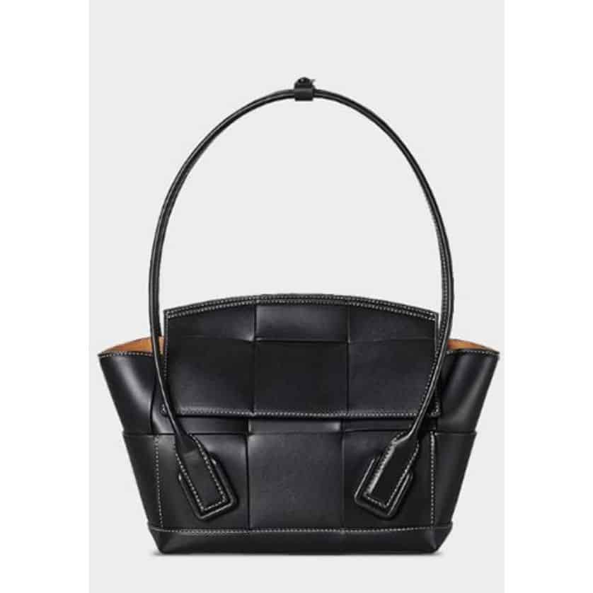 Black Bottega Arco Tote Bag 