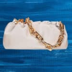 White Chain Pouch Bag