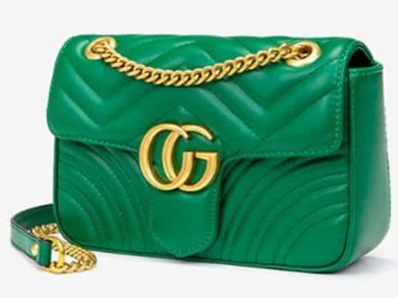 Green Gucci Marmont Purse