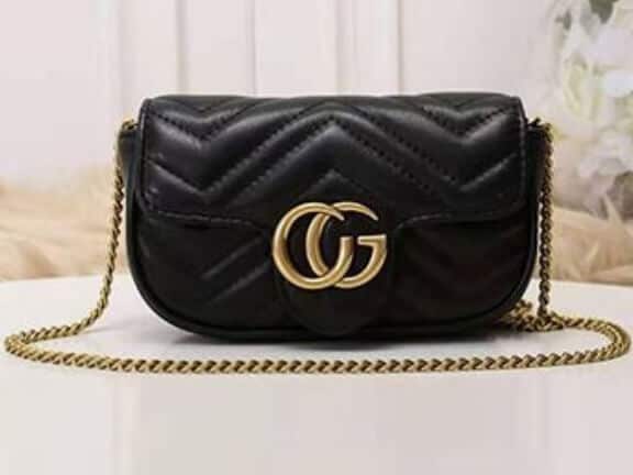 Black Replica Gucci Bag