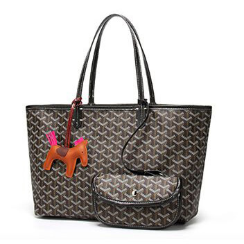 Black Goyard Saint Louis Tote 