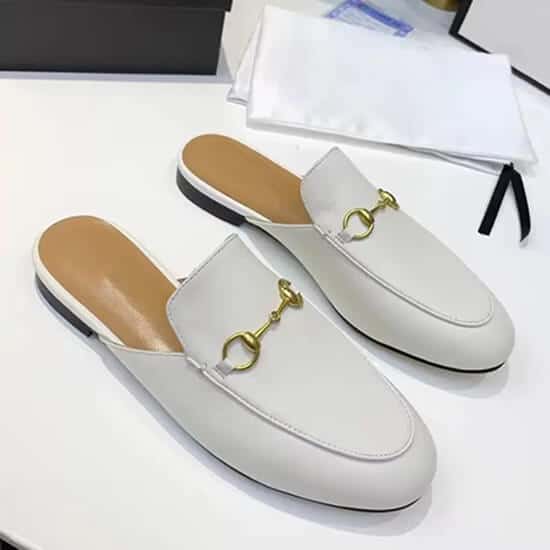 Gucci Princetown loafer mule white