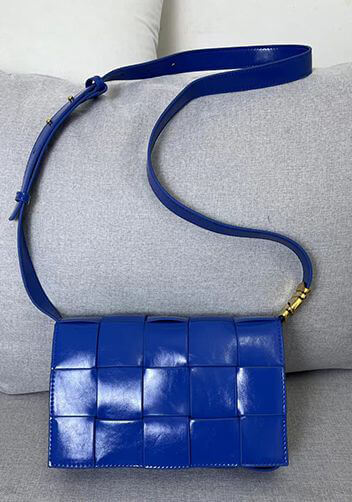 Blue Bottega Veneta Cassette Bag