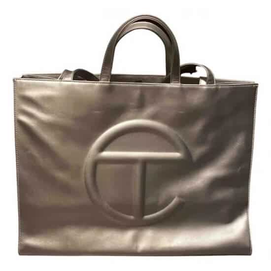 Telfar Metallic Fake Bag