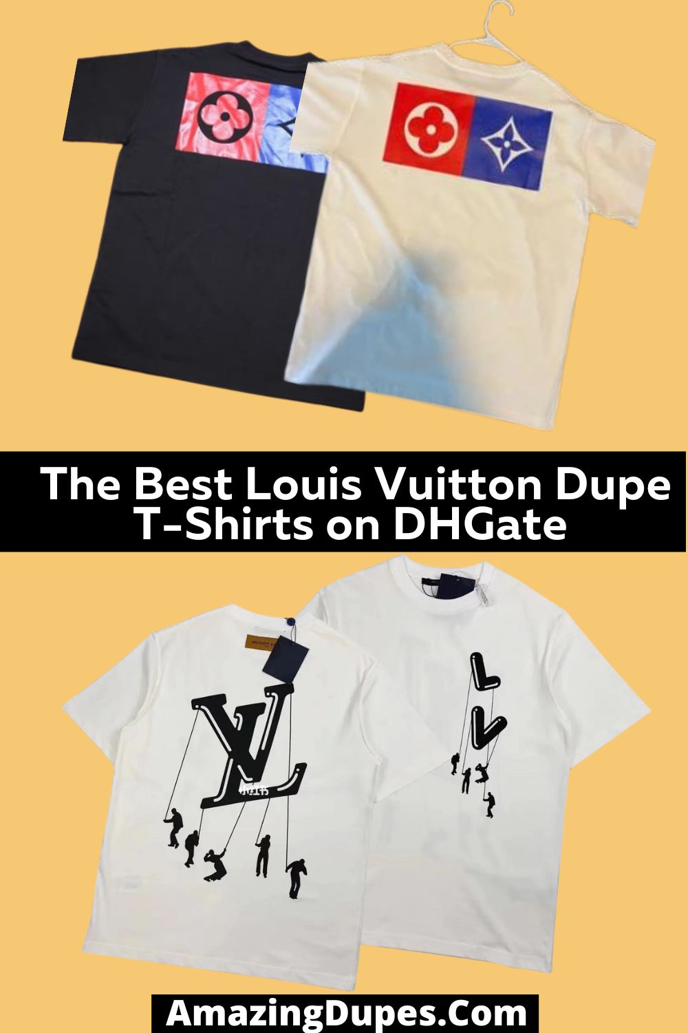 Elevate Your Style with the Best Louis Vuitton Dupe T-Shirts on DHgate!