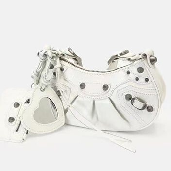 White Balenciaga Le Cagole Bag