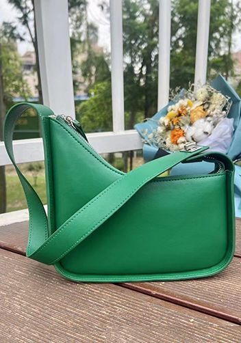 Green designer bag