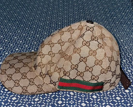 Gucci GG canvas baseball hat with Web
