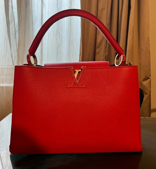 Louis Vuitton Capucines Bag in Maroon — UFO No More