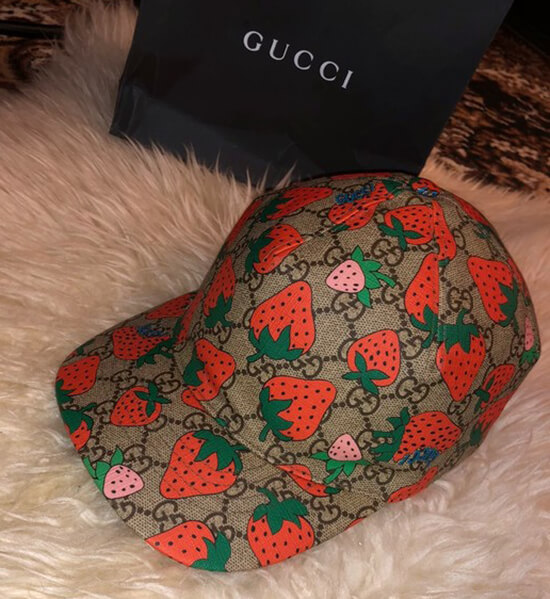 Gucci logo strawberry baseball hat dhgate