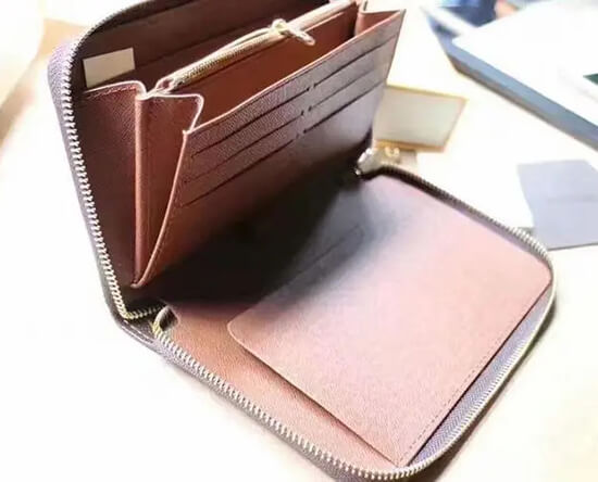 inside of a lv mini zippy wallet