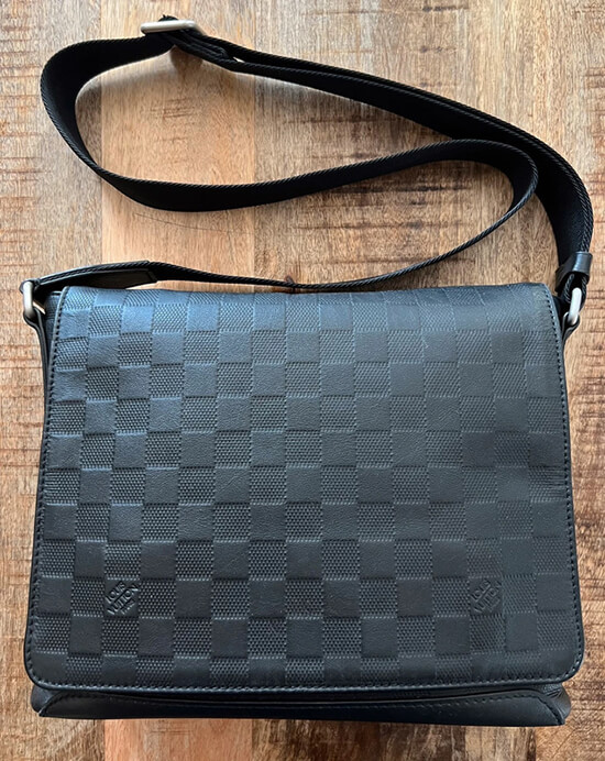 Louis Vuitton messenger bag Damier graphite canvas review from DHgate 