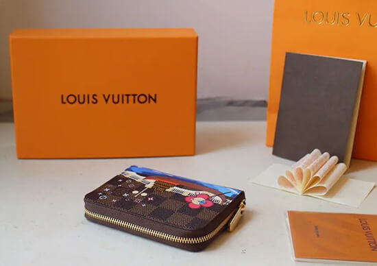 Replica Louis Vuitton Clapton Wallet Damier Ebene N64449 BLV936