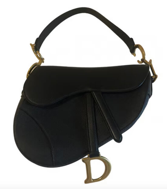 Black Dior Saddle Bag Dupe