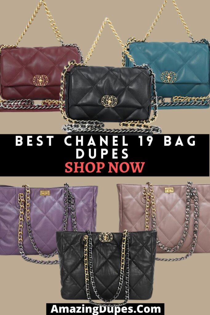 The Best Affordable Chanel 19 Bag Dupes, Designer Chanel Dupe Bags, Purses  & Handbags on  & Dhgate – Amazing Dupes