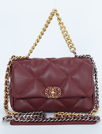 Burgundy Chanel 19 Bag
