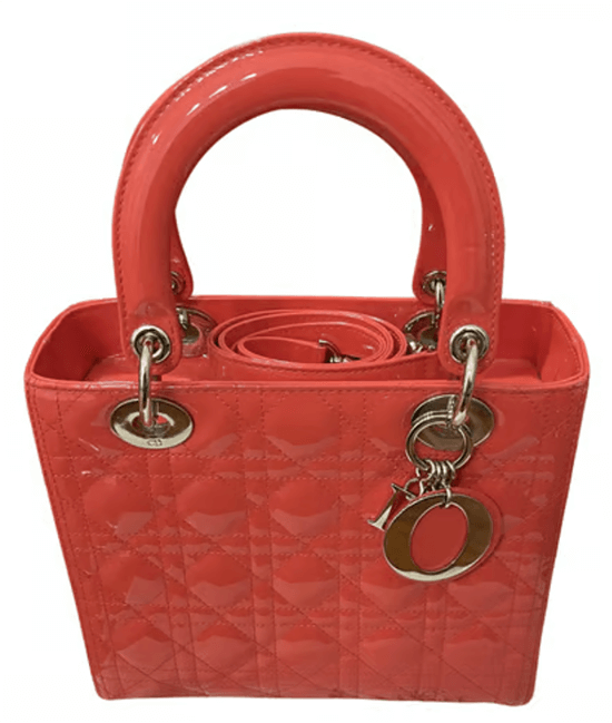 fake designer bag in red