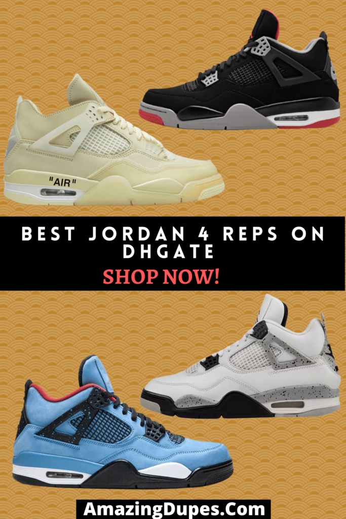 Comfortable Jordan 4 Sneakers for casual or sports usage 