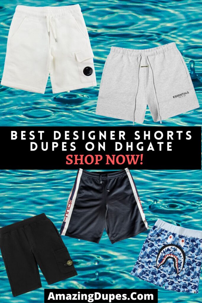 a banner of 5 designer shorts for summer including gucci shorts dhgate