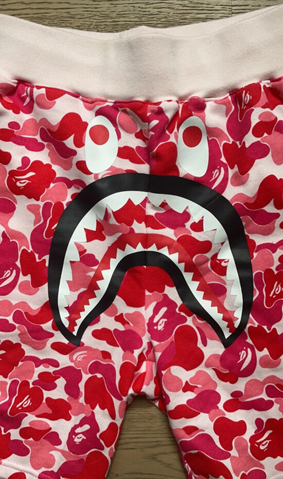 Close up of the Bathing Ape logo 