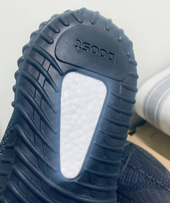 Soles of the adidas boost shoes