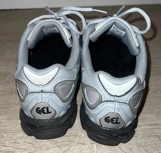 Fashionable Footwear: Asics Gel-NYC replicas displayed in a dynamic setting, ready for any occasion